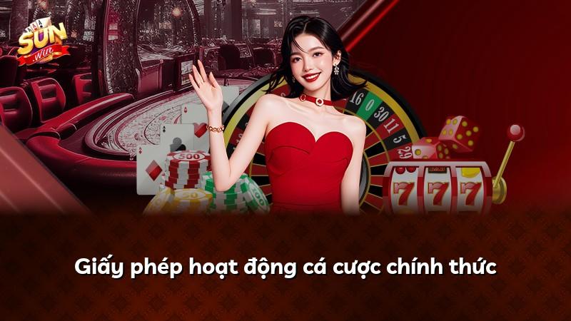 Giấy phép hoạt động cá cược chính thức