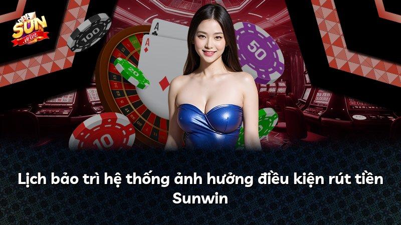 Lịch bảo trì hệ thống ảnh hưởng điều kiện rút tiền Sunwin