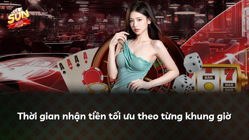 Thời gian nhận tiền tối ưu theo từng khung giờ